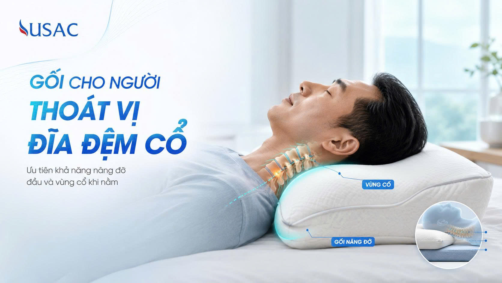 Gối Thoát Vị Đĩa Đệm Cổ