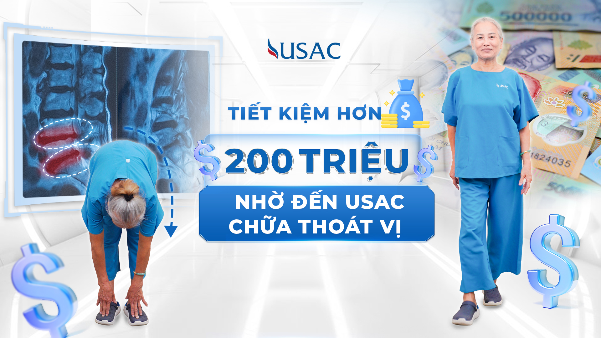 tiết kiệm hơn 200 triệu nhờ đến usac chữ thoát vị