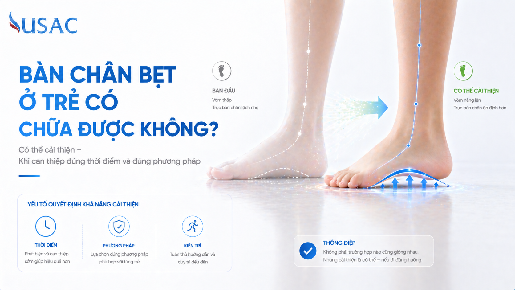 Bàn Chân Bẹt Ở Trẻ Có Chữa Được Không