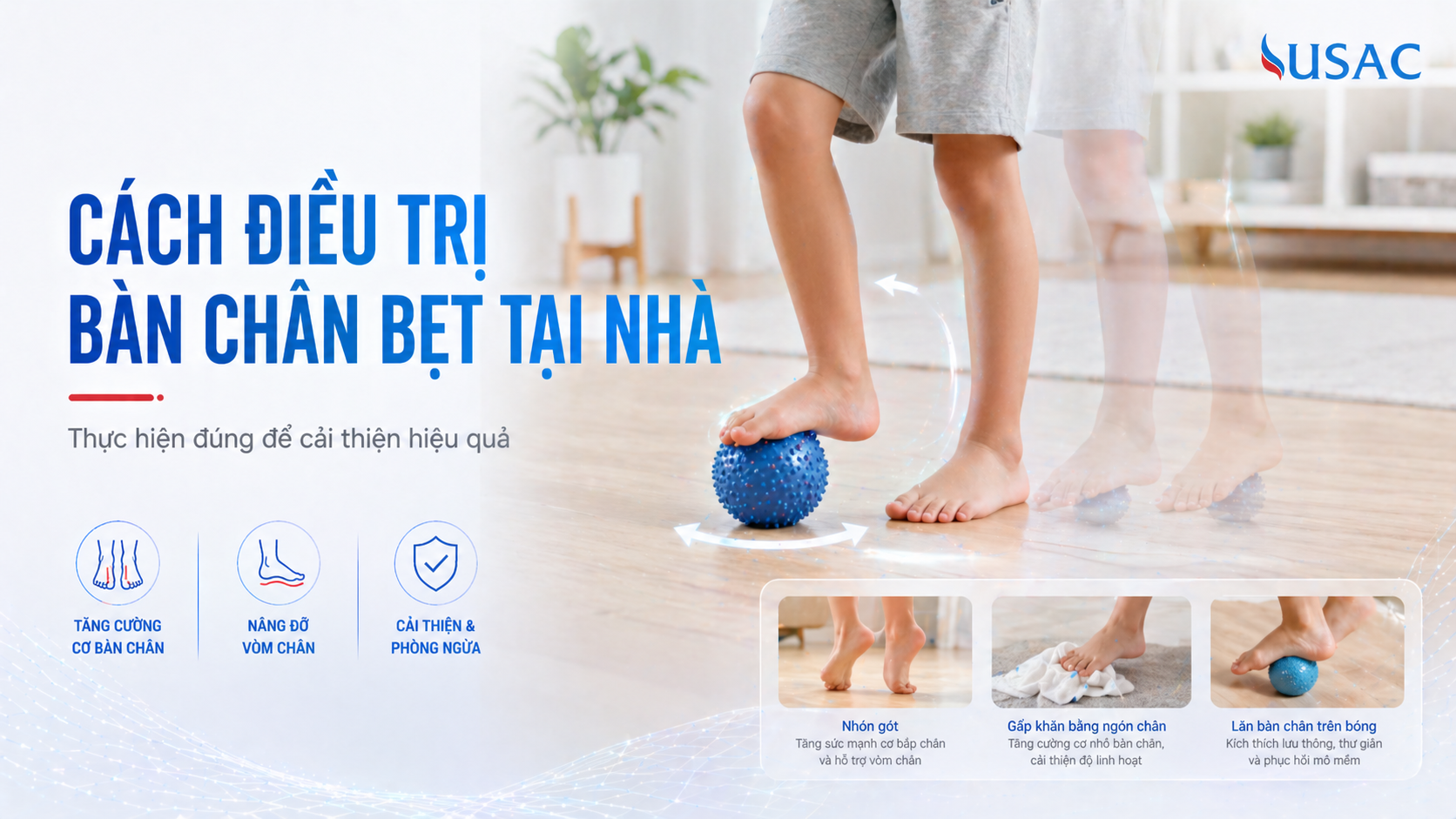 Cách điều trị bàn chân bẹt tại nhà Cách điều trị bàn chân bẹt tại nhà