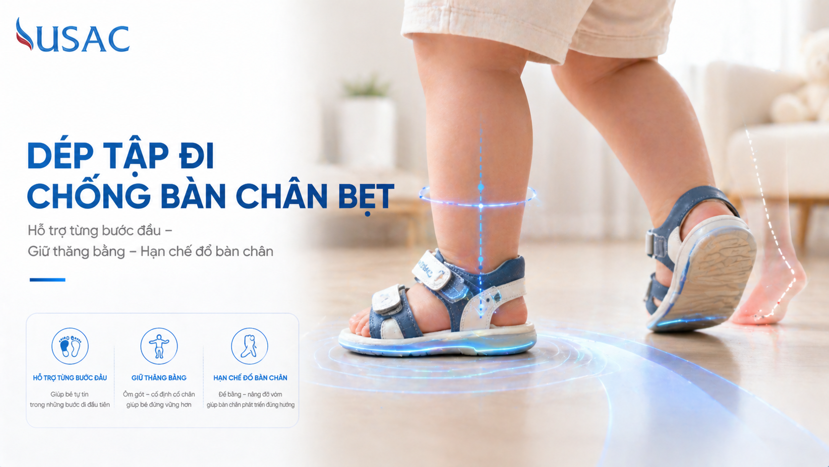 Dép Tập Đi Chống Bàn Chân Bẹt