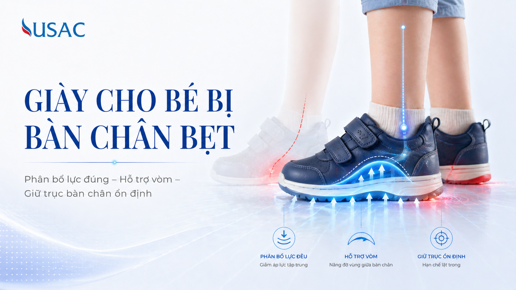 Giày Cho Bé Bị Bàn Chân Bẹt