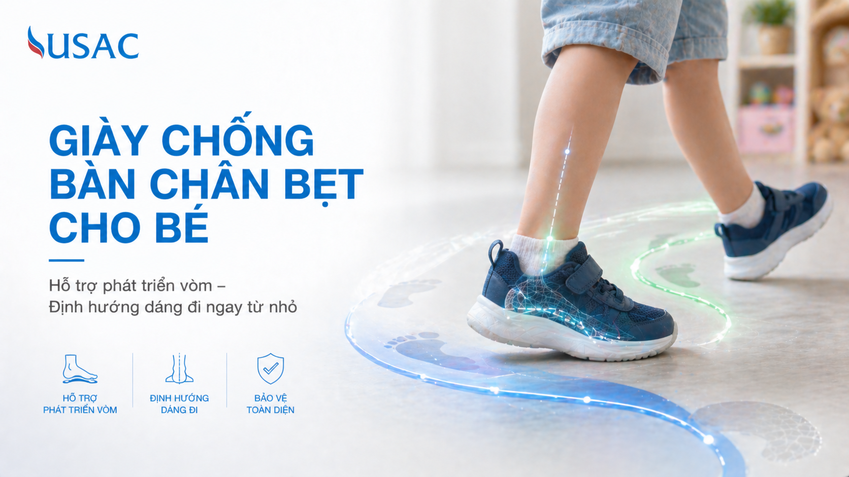 Giày Chống Bàn Chân Bẹt Cho Bé