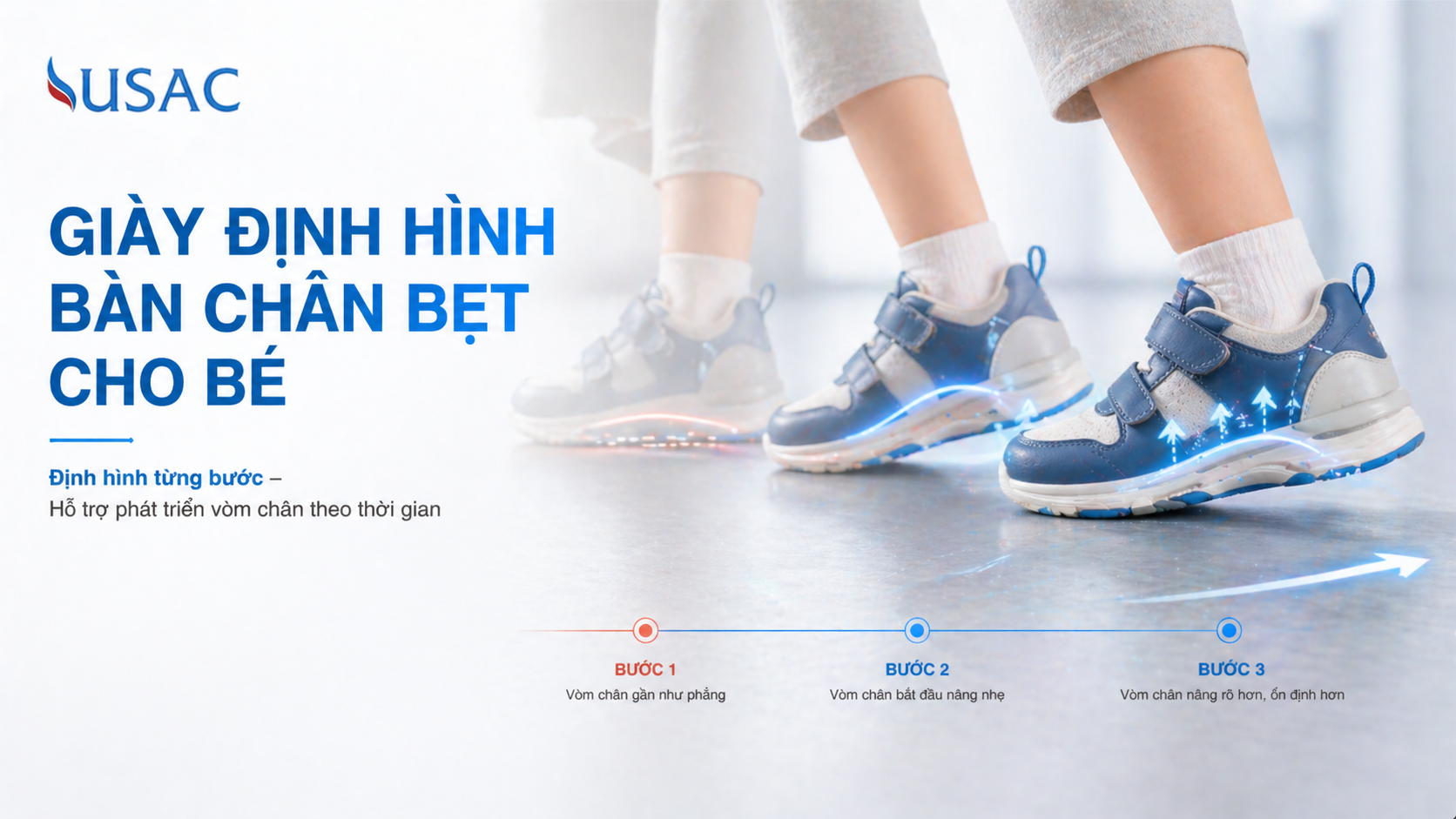 Giày Định Hình Bàn Chân Bẹt Cho Bé