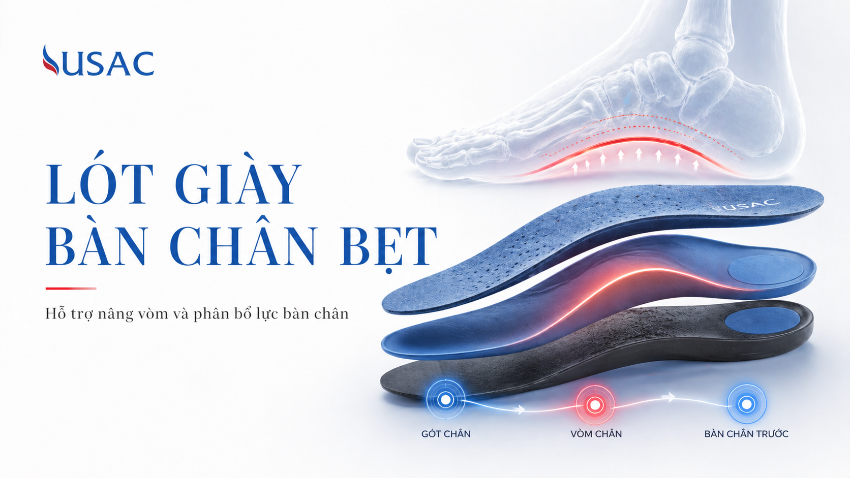 Lót giày bàn chân bẹt