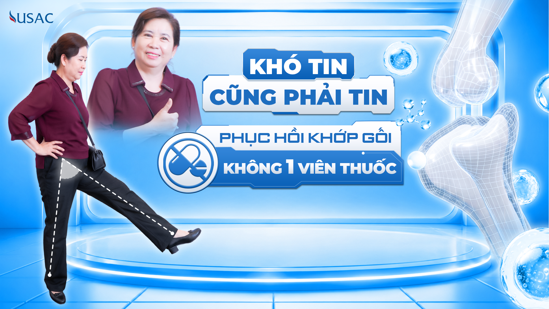 Giải Pháp Phục Hồi Khớp Gối Thoái Hóa Không Thuốc, Không Phẫu Thuật